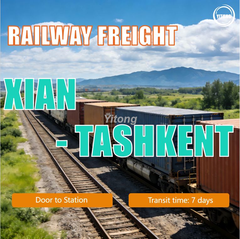 Railway Freight From Xian China To Tashkent Uzbekistan Inland China To Central Asia Rail Service