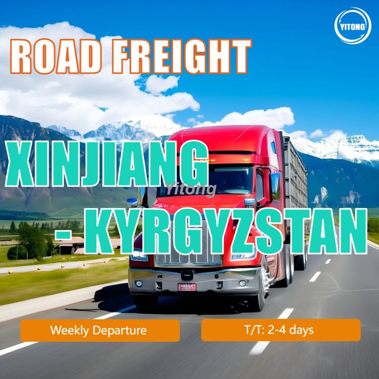 Road Freight From Xinjiang China To Kyrgyzstan Cross Border Trucking for Central Asia