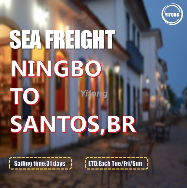 Ocean Cargo Shipping From Ningbo To Santos
