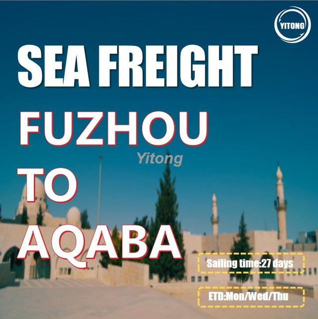 Ocean Freight Rates 20 Container From Fuzhou to Aqaba Jordan