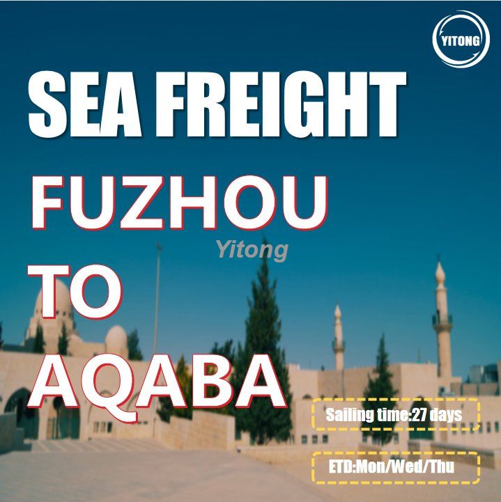 Ocean Freight Rates 20 Container From Fuzhou to Aqaba Jordan