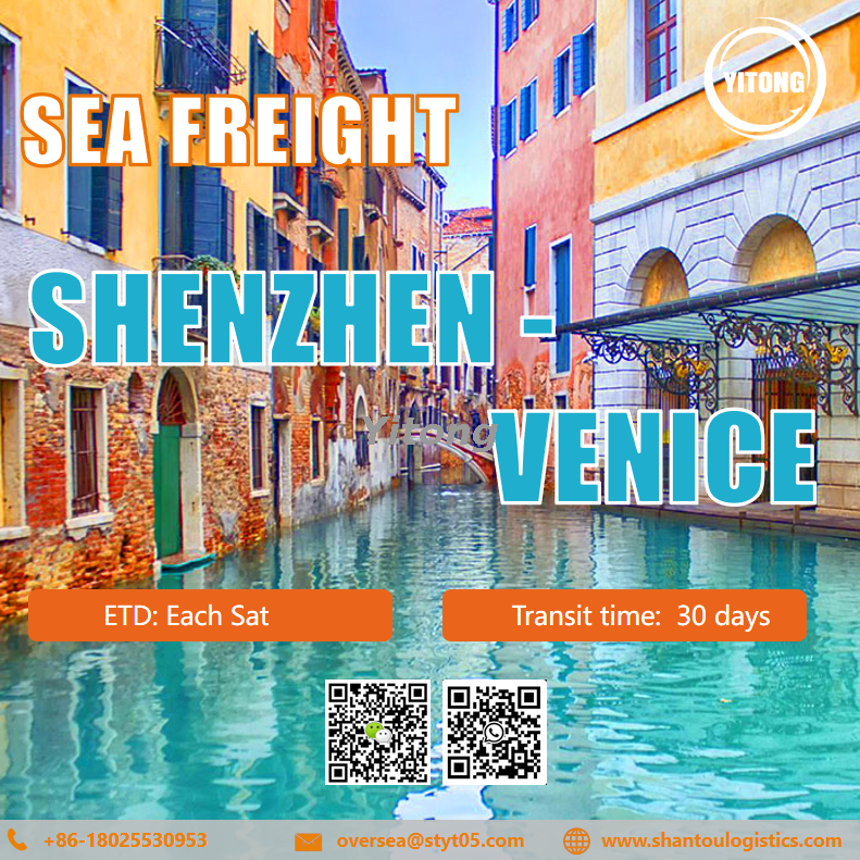 International Sea Freight Service from Shenzhen to Venice Italy