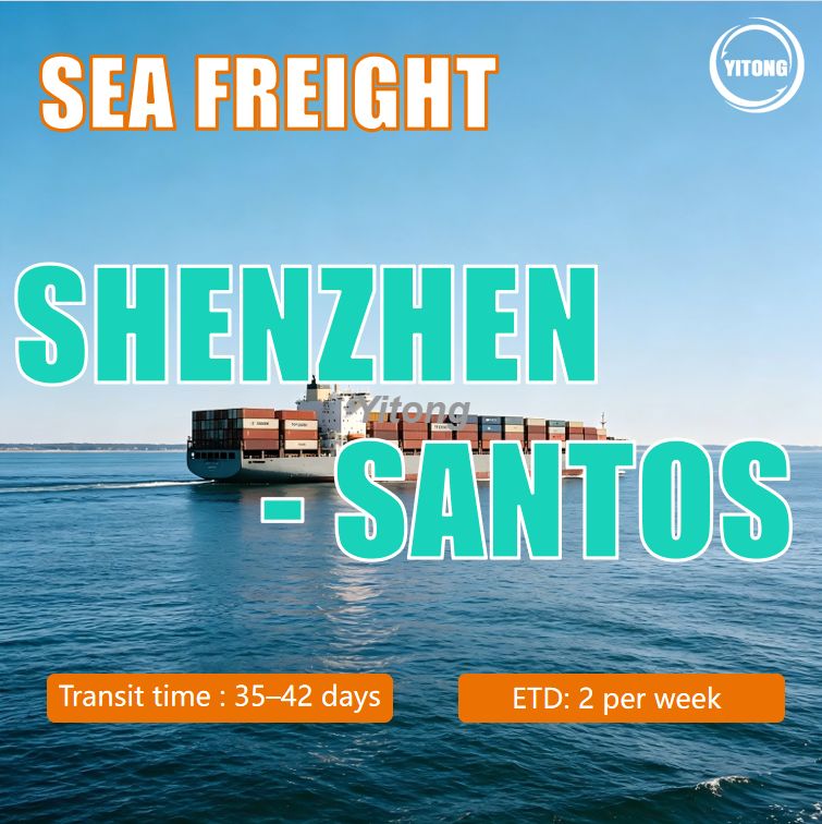 Sea Freight From Shenzhen China To Santos Brazil Ocean Shipping for South American Imports
