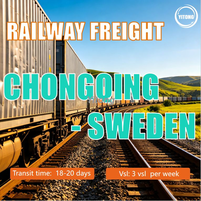 Railway Freight From Chongqing China To Sweden Fast Stable Rail Cargo Across Eurasia