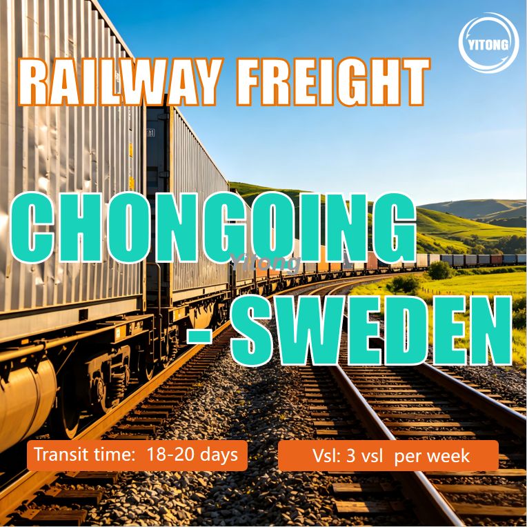 Railway Freight From Chongqing China To Sweden Fast Stable Rail Cargo Across Eurasia