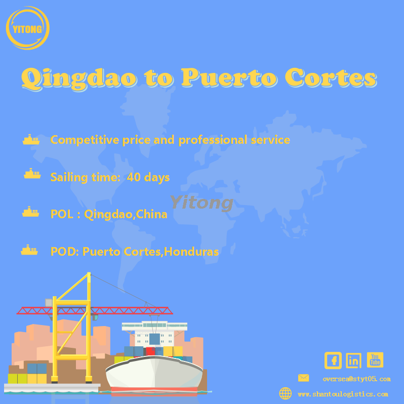 Ocean Freight From Qingdao To Puerto Cortes Honduras