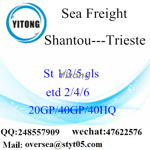 Shantou Port Sea Freight Shipping To Trieste Italy