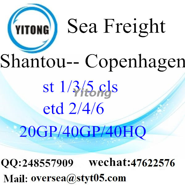 Shantou Port Sea Freight Shipping To Copenhagen Denmark