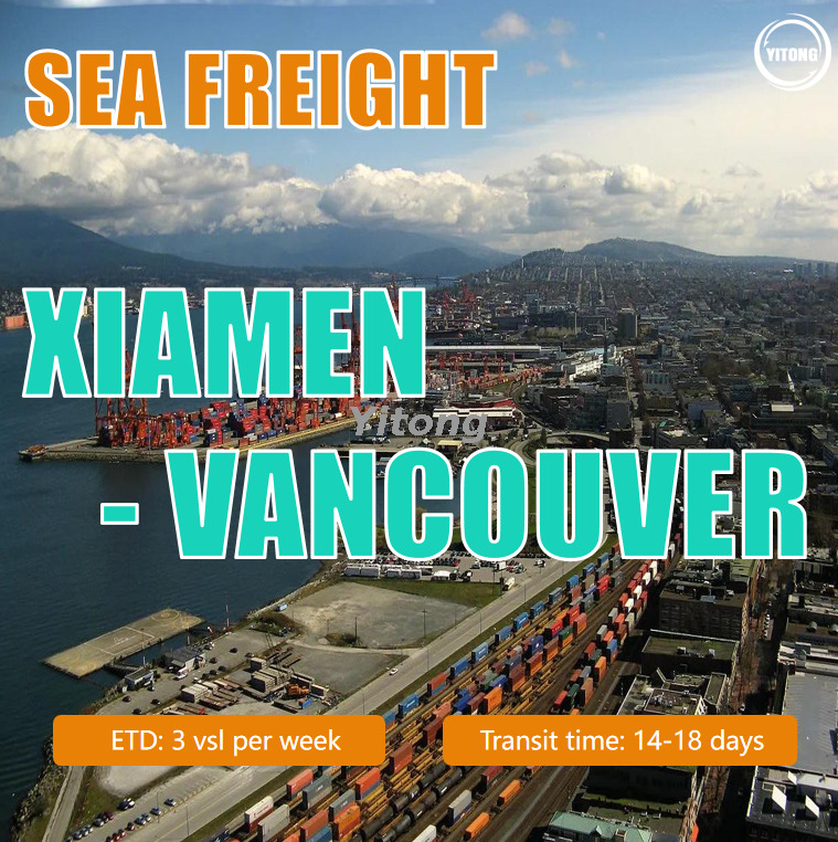 Sea Shipping From Xiamen To Vancouver Canada