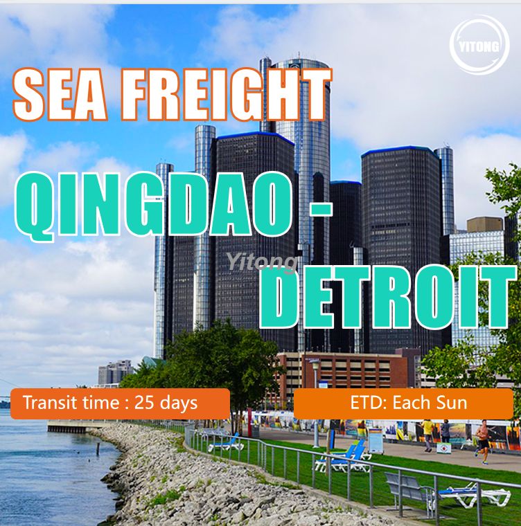 Sea Freight Freight Forwarder From Qingdao To Detroit United States‌
