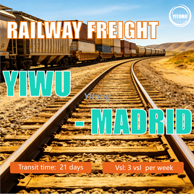 Railway Freight From Yiwu China To Madrid Spain Cost Effective Rail Shipping European Imports