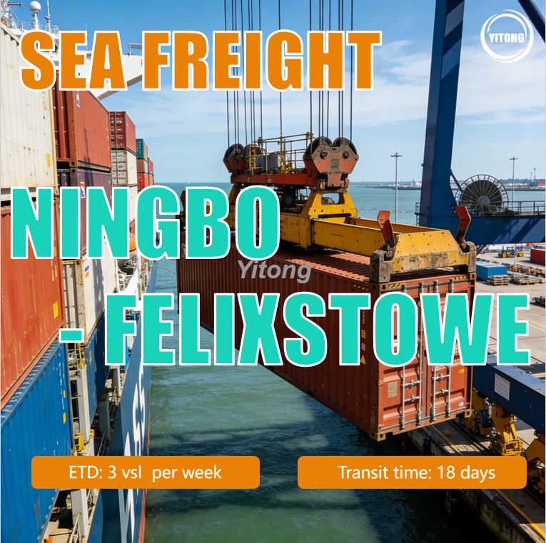 Sea Freight From Ningbo China To Felixstowe UK Reliable Ocean Cargo Service
