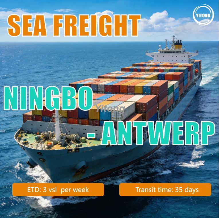 Sea Freight from Ningbo China to Antwerp Belgium Reliable Ocean Shipping Service to Europe