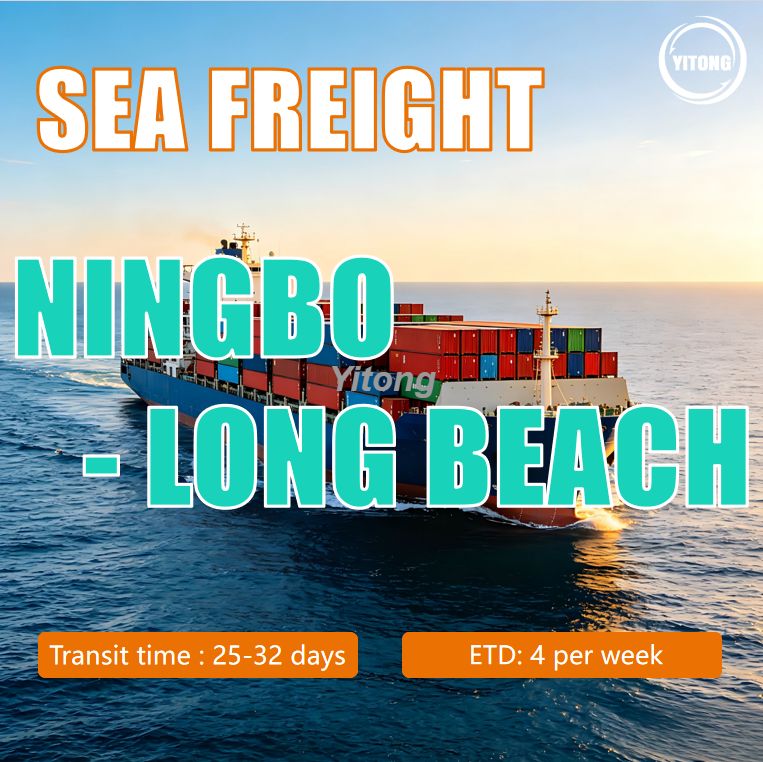 High Efficiency Sea Freight From Ningbo China To Long Beach USA Reliable West Coast Shipping