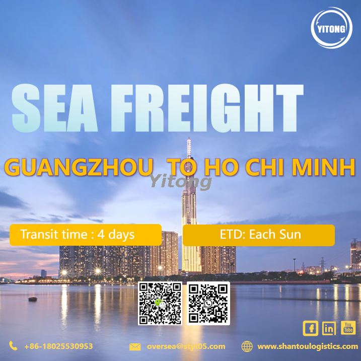 Ocean Sea Freight from Guangzhou to Ho Chi Minh Vietnam