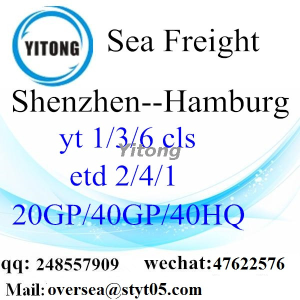 Shenzhen port sea freight shipping to Hamburg Germany