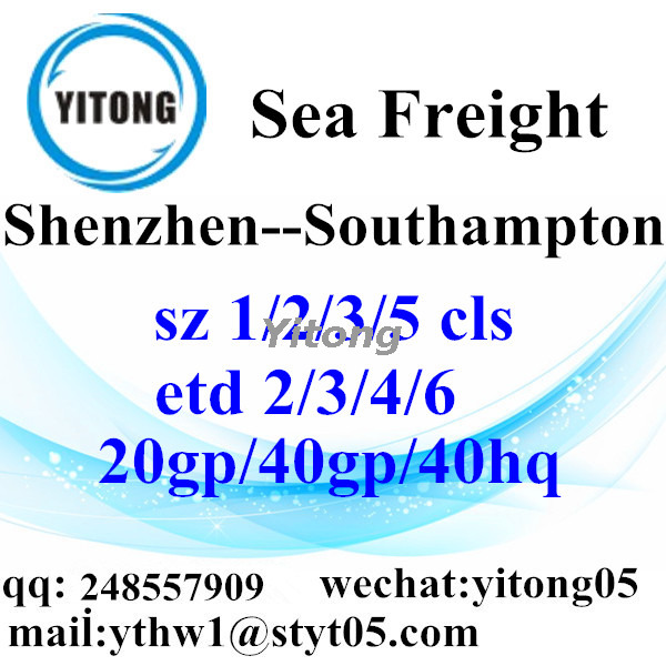 Shenzhen Sea Freight Shipping Services to Southampton UK