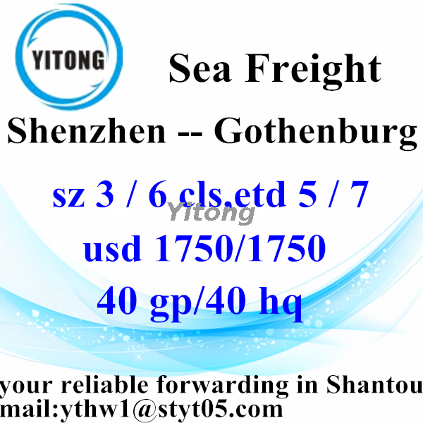 Shenzhen Professional Forwarder Shipping to Gothenburg Sweden