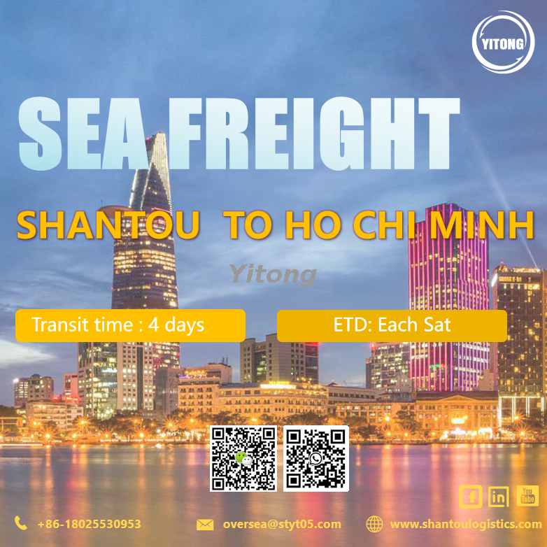 Ocean Sea Freight from Shantou to Ho Chi Minh Vietnam