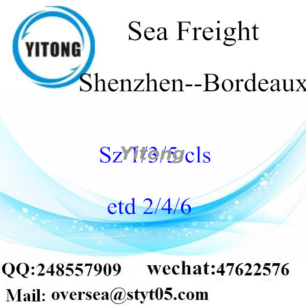 Shenzhen Port LCL Consolidation To Bordeaux France