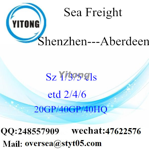 Shenzhen Port Sea Freight Shipping To Aberdeen UK