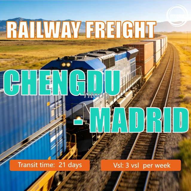 Railway Freight From Chengdu China To Madrid Spain Efficient Rail Cargo Across Europe