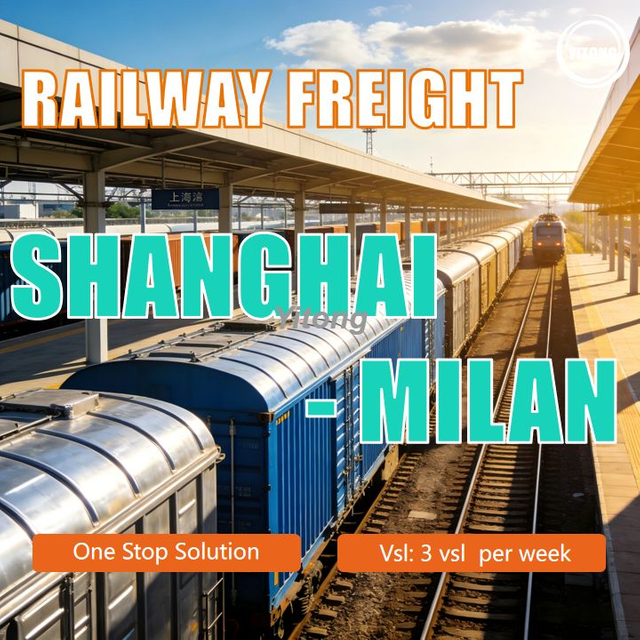 Railway Freight From Shanghai China To Milan Italy Reliable China Europe Rail Cargo Service