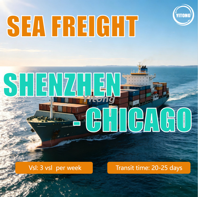 Ocean Freight from Shenzhen to Chicago USA