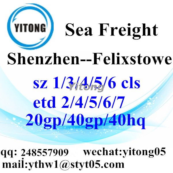 Shenzhen Sea Freight Shipping Services to Felixstowe UK