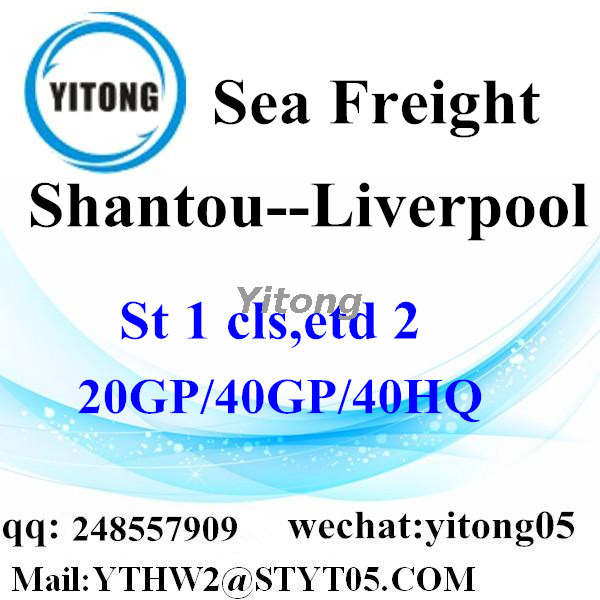 Shantou LCL shipping agent to Liverpool UK