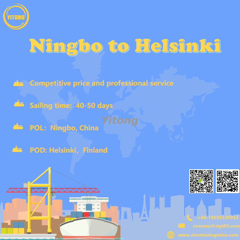 Ocean Freight from Ningbo to Helsinki Finland