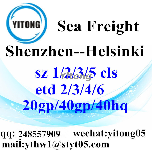 Shenzhen Sea Freight Shipping Services to Helsinki Finland
