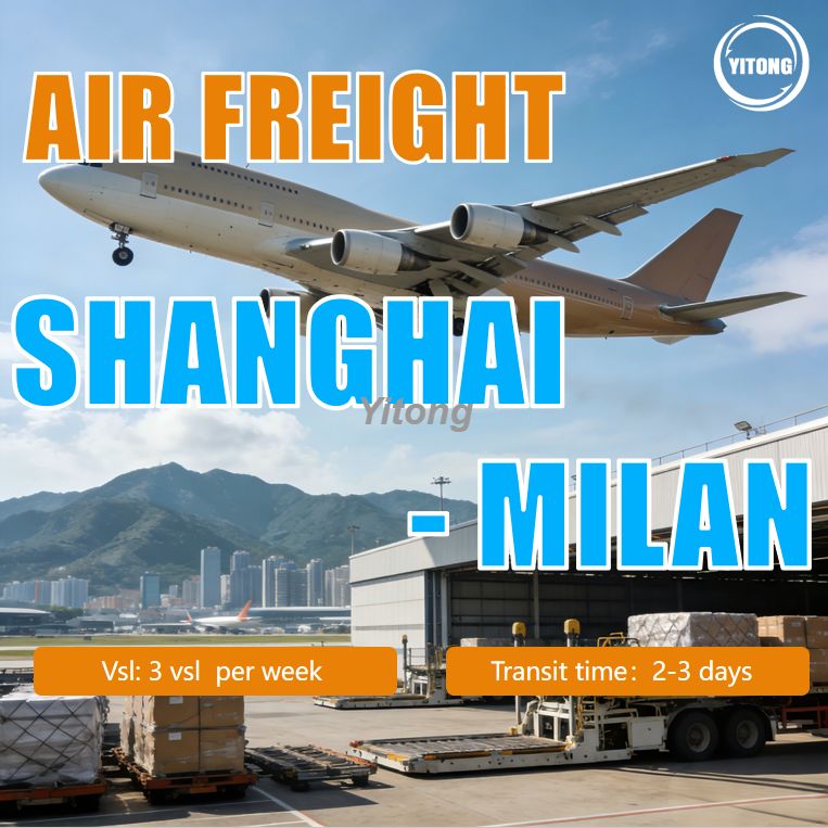 Air Freight From Shanghai China To Milan Italy Fast Air Cargo Solutions for European Imports