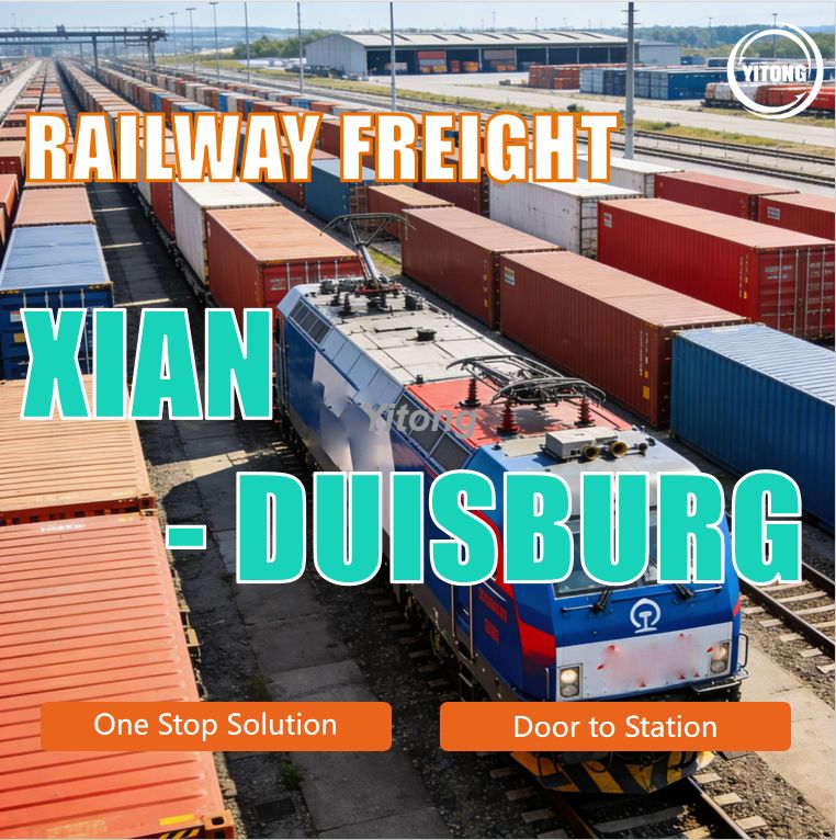 Efficient Railway Freight from Xi’an China to Duisburg Germany China Europe Rail Cargo Corridor