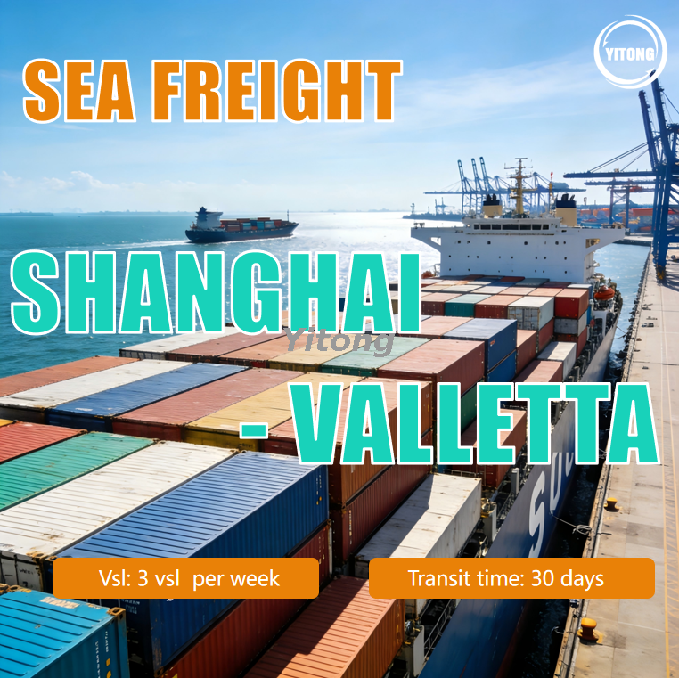 Ocean Freight Service from Shanghai to Valletta Malta