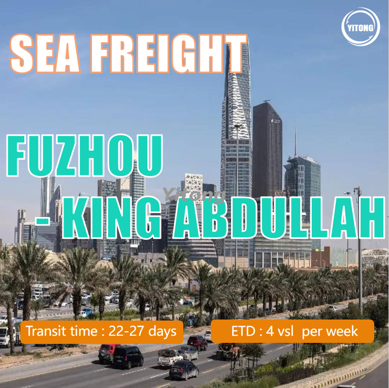 FCL Sea Shipping From Fuzhou To King Abdullah Port Saudi Arabia