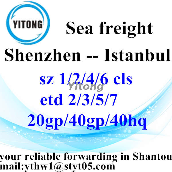 Shenzhen Sea Freight Shipping Services to Istanbul Turkey