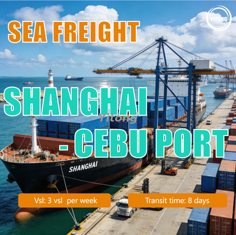 Sea Freight from Shanghai to Cebu Port Philippines