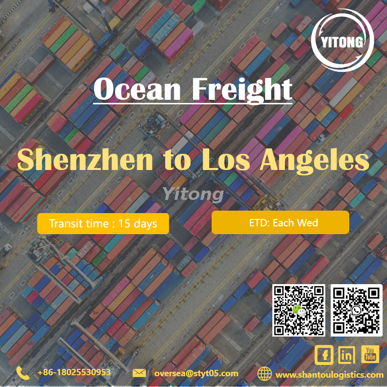 Container Sea Freight from Shenzhen to Los Angeles United States