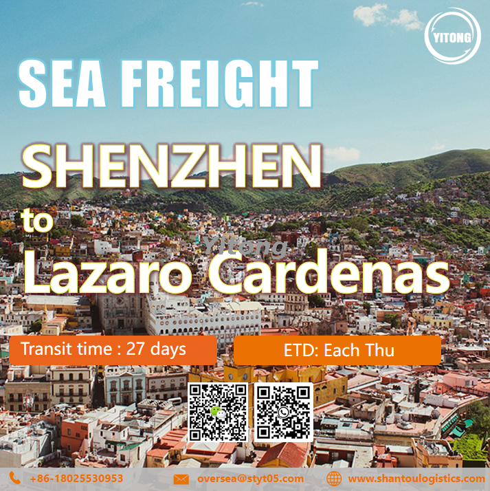 International Sea Freight From Shenzhen to Lazaro Cardenas Mexico