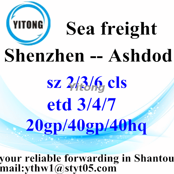 Shenzhen to Ashdod Shipping Timetable Israel