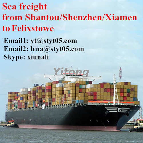 FCL LCL Sea Cargo From Shantou To Felixstowe UK​