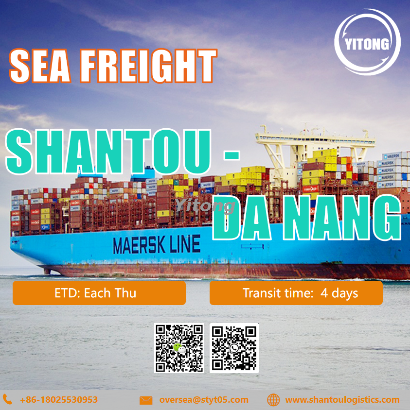 International Sea Freight from Shantou to Da Nang Vietnam