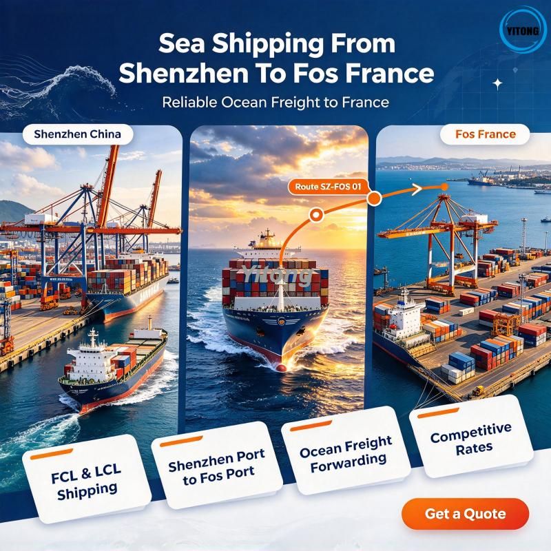 Shipping Agent Freight Forwarder From Shenzhen To Fos France
