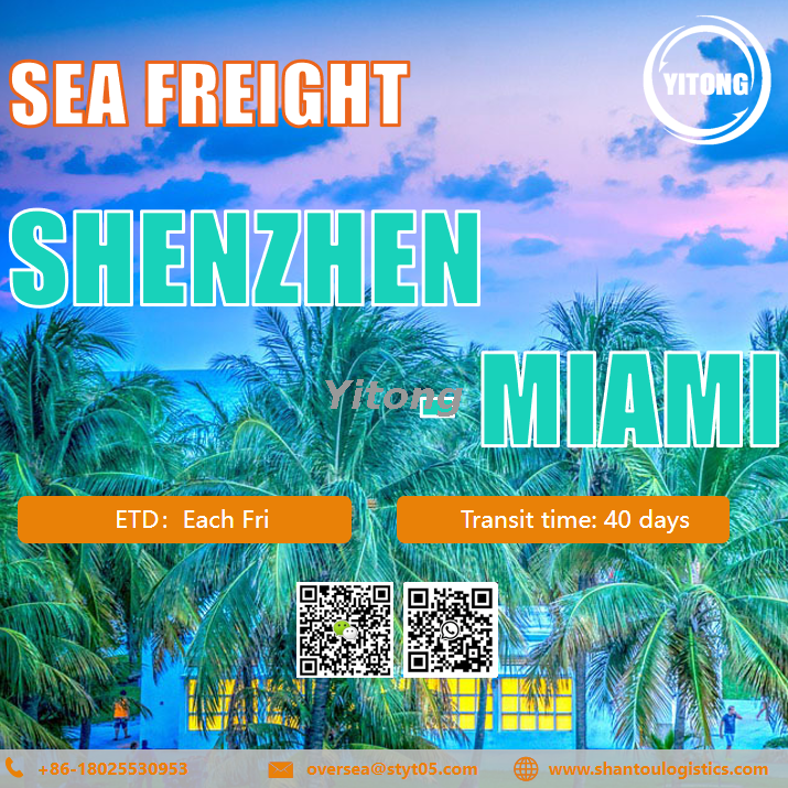 Sea Freight from Shenzhen to Miami United States