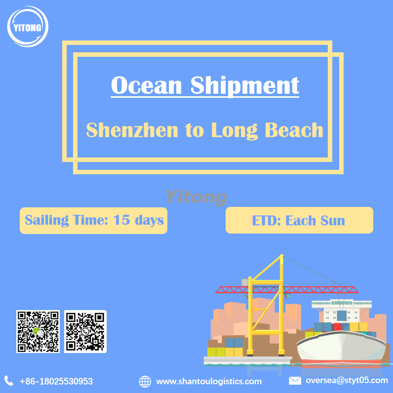Ocean Sea Freight from Shenzhen to Long Beach United States