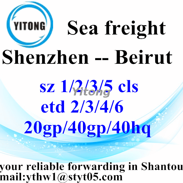 Shenzhen International Freight Forwarder Shipping to Beirut Lebanon