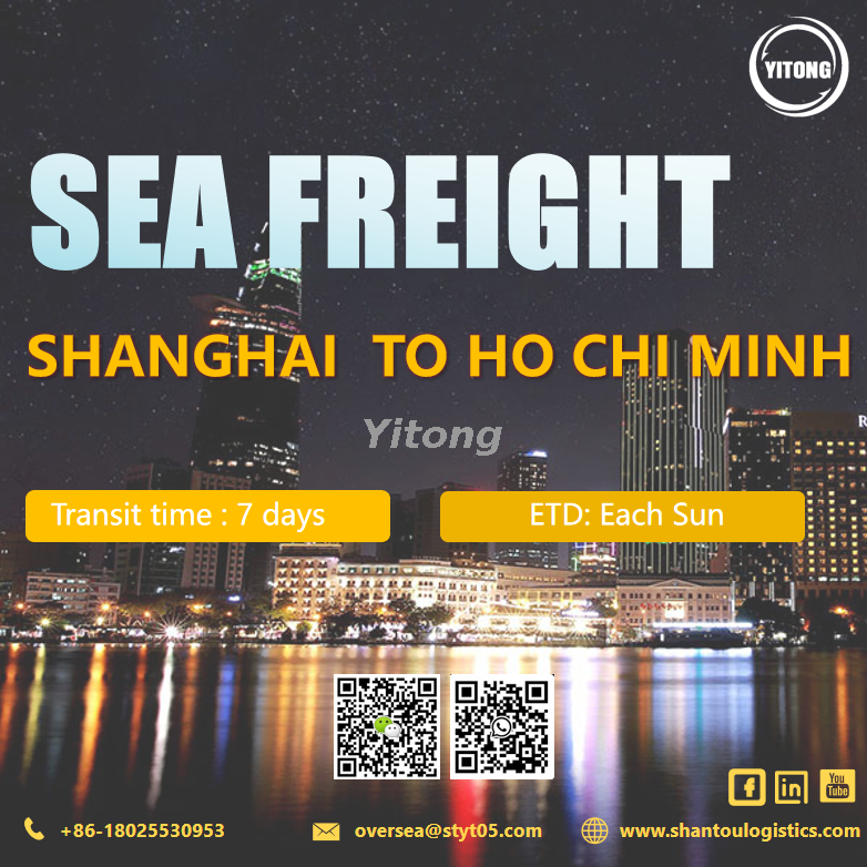 Ocean Sea Freight from Shanghai to Ho Chi Minh Vietnam