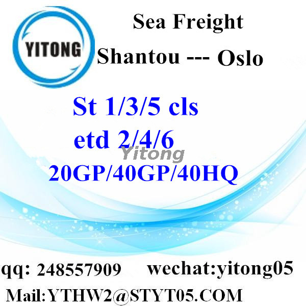 Shantou Freight Service to Oslo Norway