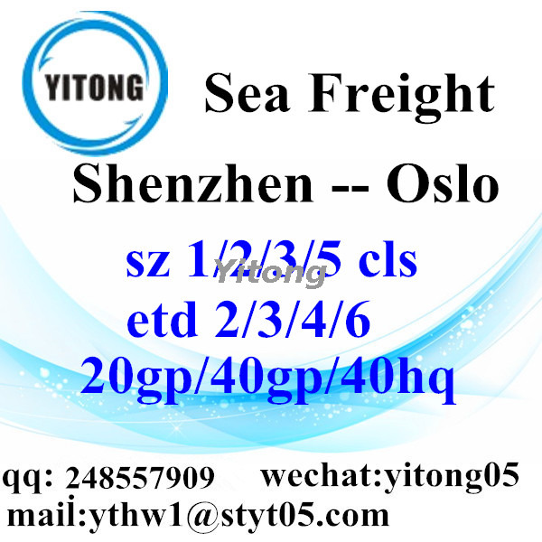Shenzhen Sea Freight to Oslo Norway